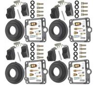 Kit Complet pièces Rechange réparation carb Kit De Réparation Carburateur pour Yamaha XJ700X Maxim X (XJ700XN/XNC) 1985-1986 : Membrane Et Flotteur