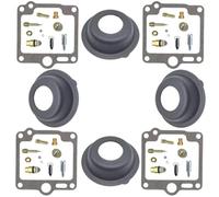 Kit Complet pièces Rechange réparation carb Kit De Réparation Carburateur pour Yamaha XJR1300 XJR1300SP 5EA 1998-2001, Diaphragme, Pointeau Et Siège(Couleur2)
