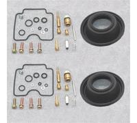 Kit Complet pièces Rechange réparation carb Kit De Réparation Carburateur pour Yamaha XVS 1100 Drag Star 1999-2009, Joint Pointeau, Vis d'air, Membrane Piston(Couleur 3)