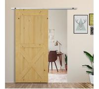 Kit complet porte coulissante 4 x 93 cm (p x l): rail, roulettes, visserie