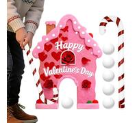 Kit complet pour jouer au golf le jour de la Saint Valentin, activités d'intérieur facilement transportables pour la fête des , mini parcours de golf avec club et balles pour