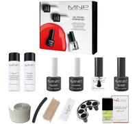 Kit complet pour ongles semi-permanents MESAUDA MNP avec Base/Top et Ultrabond 14ml+Vernis gel rouge 10ml + Huile à cuticules GRATUITE ALTÉAX® + Accessoires et Instructions