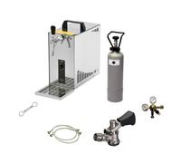 Kit Complet Système Distribution Bière Lindr PYGMY 25 Refroidisseur Sec 1 Ligne 35 L/h Prêt 2-4 Min Acier Inox CO2 Inclus