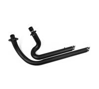 Kit Complet Tuyaux Système D'échappement pour Steed pour Shadow 400 600 pour VLX400 pour VLX600 pour VT600C pour VT600 Silencieux en Acier Inoxydable D'échappement Tuyaux(Noir)