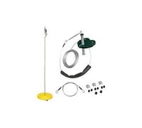 Outsunny Kits de tyroliennes pour Enfants 6-10 Ans tyrolienne de Jardin poignée antidérapante Corde réglable Dispositif de Protection d'arbre capacité Maximum de 80 kg câble en Acier Jaune