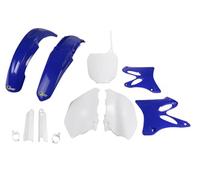Ufo Yamaha Yz 125 05 Yakit301f@999 Plastics Kit Blanc,Bleu