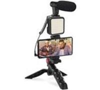 Kit Complet Universel Vlogger pour Smartphone, Appareil Photo, Caméra Avec Trépied + Micro + Projecteur 36 LED - V-Logging Kit Shotgun, Photo, Video, Stream G
