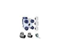 Kit Complet Vmc Simple Flux 3 Bouches-auto Deco- Gaines Et Bande Alu - Unelvent