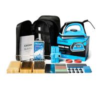 Kit complet XCMAN pour réglage et fartage de ski et snowboard avec fer à cirer, cire pour ski, régleur de bord latéral, réparation de base Ptex, pierre gommeuse, pierres diamantées pour le réglage des