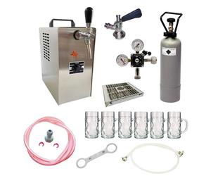 Kit Complet Zapfanlage JET 30 avec Refroidisseur 1 Ligne, 35 L/h et Verres ISAR