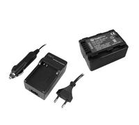 Kit comprenant 1 batterie Li-ion 1800 mAh + chargeur allume-cigare pour Panasonic HDC SD40 SD66 SD80 SD80 SD99 HDC-SDX1 HS60 HS80 SD99 HDC-SDX1 HS60 HS80 TM60 HS80 TM60