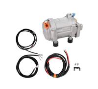 Kit Compresseur Électrique For Climatisation Automobile, Voiture, Camion, | Compresseur AC en aluminium avec embrayage stable à rainure unique(E-48V)