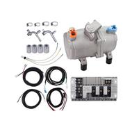 Kit Compresseur Électrique For Climatisation Automobile, Voiture, Camion, | Compresseur AC en aluminium avec embrayage stable à rainure unique(S-12V)