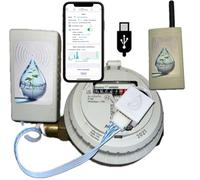 Kit Compteur d'eau Connecté WiFi Lora ODevice - Détecteur de Fuite - Télérelevé, Surveillance et Mesure de Débit, Arrosage, Irrigation avec Alertes (Box Lora)