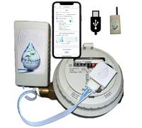 Kit Compteur d'eau Connecté WiFi Lora ODevice - Détecteur de Fuite - Télérelevé, Surveillance et Mesure de Débit, Arrosage, Irrigation avec Alertes (Version USB / Radio Lora)