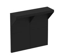 Kit comptoir bar noir + habillage arrière pour Félix 120 cm - Cuisine d'extérieur ENO