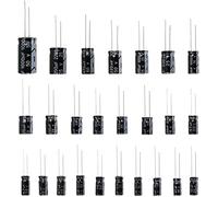 Kit condensateur ensemble de 120 pièces 12 valeurs 0.22 UF-470 UF condensateur électrolytique en aluminium kit d'assortiment ensemble de condensateurs Appareils électroniques
