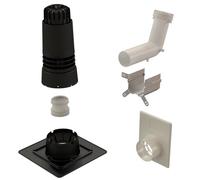 Kit condensation Renolux 80/125mm noir plafond et mural - UBBINK - 184444