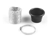 Kit Conduit D'admission D'air Universel Pour Grille Pare-chocs Avant Voiture Entonnoir D'injection Turbine Filtre À Air Tuyau D'admission(Intake-tube round)