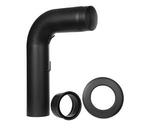 Kit conduit poêle à bois: coude, rosace et manchon - Tecnovis TEC-Stahl