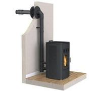 Kit conduit Ventouse ou sortie façade pour Poêle à granulés - Noir Mat Noir Mat G