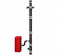 Kit conduit vertical avant tubage pour poêle à granulés 100/150 mm - Noir Laqué