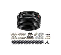 VEVOR Kit de conduite pour compresseur d'air 60,96 m x 19,05 mm PEHD/Aluminium Noir