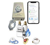 Kit Connecté ODevice pour Compteur d'eau Classique - Détection et Alerte sur Fuites Cachées, Volume, Arrosage - (Kit Compteur gaz à impulsions)