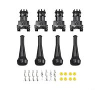 Kit Connecteur Injecteur Carburant 2 Pin 24pcs Silicone Boot DJ7023 | Fabriqué en silicone résistant à pour la chaleur Protège contre l'humidité et pour la saleté Installation pour