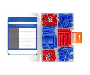 Kit Connecteurs Fils 120pcs Isolés Sécurité Kit Connecteurs Fils | PVC ignifuge , conducteur pour cuivre Ã©tamÃ©, isolation sÃ©curisÃ©e, 120 , courts-circuits