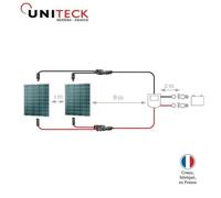 Kit connexion 2 panneaux uniconnect 2.6 - UNITECK - Connectique pour installation photovoltaïque