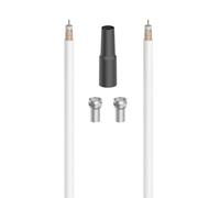 Kit connexion SAT "Digital", 90dB, 10m, 2 f. F mâle, 1 prot. intemp.