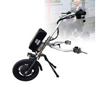 Kit Conversion pour Fauteuil Roulant éLectrique avec éClairage Avant & Haut-Parleur, 500W VéLo Main éLectrique Monter Soi-MêMe, Chariot éLectrique 3 Vitesses pour Personnes HandicapéEs,B