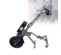 Kit Conversion pour Fauteuil Roulant éLectrique avec éClairage Avant & Haut-Parleur, 500W VéLo Main éLectrique Monter Soi-MêMe, Chariot éLectrique 3 Vitesses pour Personnes HandicapéEs,A