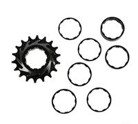 Kit Conversion Vélo Freewheel 18T Pour Moyeu pour hg Kit Conversion | Compatible moyeux pour hg standards, entretoises 6061 incluses, conversion pour facile multi pour vers vitesse(Black)
