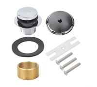 Kit Conversion Vidange Baignoire Trou Unique Anti-Odeur | Matériau plastique pour robuste, finition argent , résistant à l'usure quotidienne, durée de vie prolongée(Silver)
