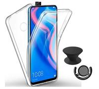 Kit Coque 3x1 360°Impact Protection + PopSocket + Support Noir - Huawei P Smart Z