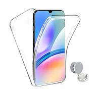 Kit Coque 3x1 Protection Impact 360° + 1 Gripholder + 1 Support Gripholder Blanc Phonecare Pour Samsung Galaxy A16 5g - Transparent/Blanc