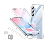 Kit Coque 3X1 Protection Impact 360° + 1 Gripholder + 1 Support Gripholder Blanc PHONECARE Pour Samsung Galaxy S26 - Transparent/Blanc