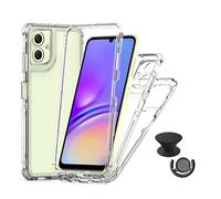 Kit Coque 3x1 Protection Impact 360° + 1 Gripholder + 1 Support Gripholder Noir Phonecare Pour Samsung Galaxy A07 - Transparent/Noir