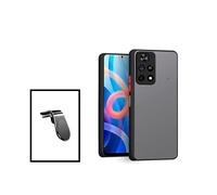 Kit Coque Anti Choque Caméra Protection + Support Magnétique L Safe Driving Voiture pour Xiaomi Poco M4 Pro - Noir