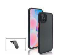 Kit Coque Anti Choque Caméra Protection + Support Magnétique L Safe Driving Voiture pour Xiaomi Redmi 10 Prime 2022 - Noir
