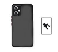 Kit Coque Anti Choque Caméra Protection + Support Magnétique Renforcé de Voiture pour Xiaomi Redmi Note 12 - Noir
