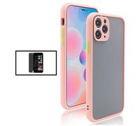 Kit Coque Anti Choque Caméra Protection + Verre Trempé 5D Anti-Spy pour Apple iPhone SE 2022 - Rose