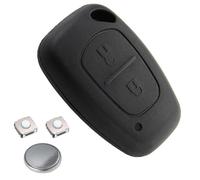 Kit Coque clé télécommande Pour Renault Kangoo Trafic Master Opel Vivaro Movano Vauxhall avec 2 Boutons Switch +Pile [LAKAMODO®]