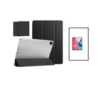 Kit Coque Premium Leather Anti-Impact Protection + Verre Trempé 5D Full Cover pour Apple iPad Pro 11 (2022) - Noir