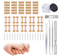 Kit correcteur d'ongles incarnés avec bandes correctrices, lève-ongles et lime, kit d'outils de pédicure professionnels for ongles incarnés et courbés