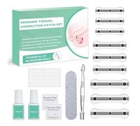 Kit Correcteur Ongle Incarné Lot de 9 Correction des Ongles Incarnés Patchs Redressement D'ongles Kit de Soin Des Pieds Professionnel pour Paronychie Ongles Incarnés Pieds, 0.59/0.67/0.79in