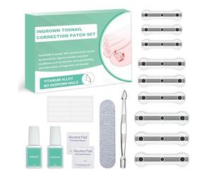 Kit Correcteur Ongle Incarné Lot de 9 Correction des Ongles Incarnés Patchs Redressement D'ongles Kit de Soin Des Pieds Professionnel pour Paronychie Ongles Incarnés Pieds, 0.59/0.67/0.79in