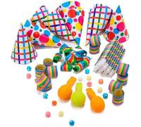 Kit Cotillons pour 10 Personnes - Modèle Aléatoire - Fête Chapeau Sarbacane - 288